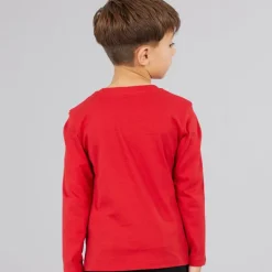 Guess Junge Langarm T Shirt Spicy Red