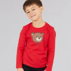 Guess Junge Langarm T Shirt Spicy Red