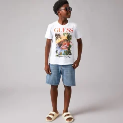 Guess Junge T Shirt Pure White