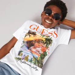 Guess Junge T Shirt Pure White