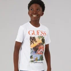 Guess Junge T Shirt Pure White
