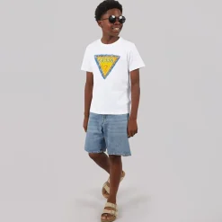 Guess Junge T Shirt Pure White
