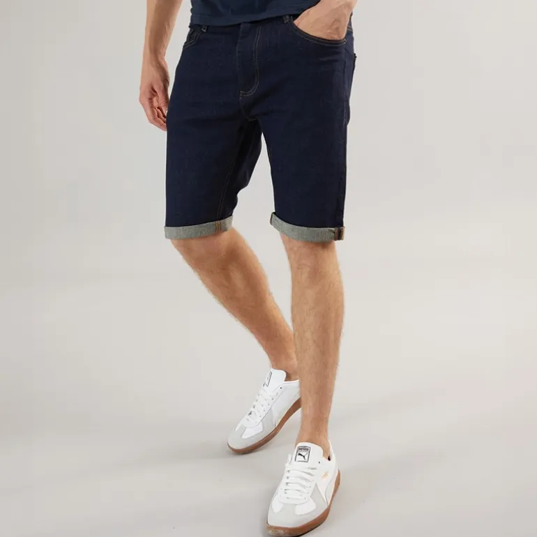 Henleys Herren Flex Denim Shorts Raw