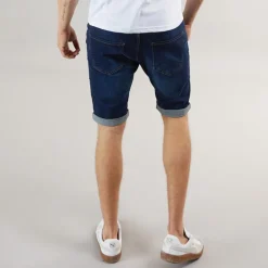 Henleys Herren Flex Denim Shorts Dunkle Waschung