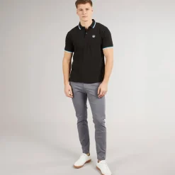 Henleys Herren Henalpha Polo Schwarz