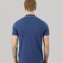 Henleys Herren Moorehen Poloshirt Navy