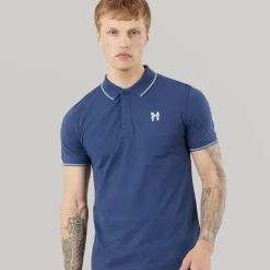 Henleys Herren Moorehen Poloshirt Navy