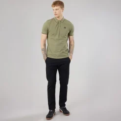 Henleys Herren Moorehen Poloshirt Khaki