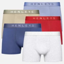 Henleys Herren Motley Boxershorts Mehrfarbig