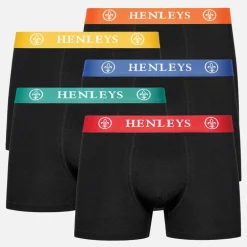 Henleys Herren Primas Boxershorts Schwarz