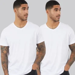 Hugo Boss Herren Komfort Zwei Pack T Shirts Weiß