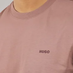 HUGO Herren Dero222 T-Shirt Light/Pastel Brown