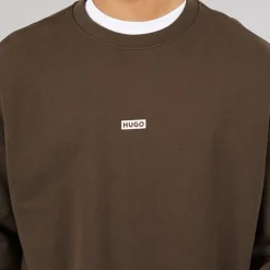 HUGO Herren Naviu Sweatshirt Dark Brown