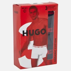 HUGO Herren Planet Drei Pack Boxer Slips Schwarz