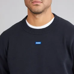 HUGO Herren San Casey Strick Pullover Navy