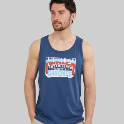 Hurley Herren Cru Grafik Weste Industrial Blue