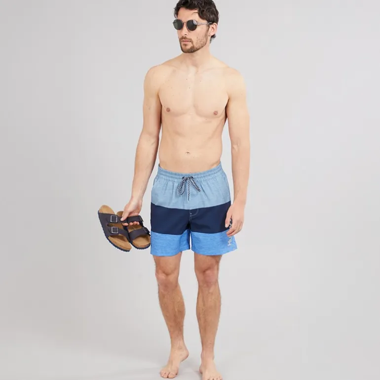 Hurley Herren Farbblock Volley Badeshorts Baby Blue