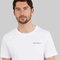 Hurley Herren Mahi Grafik T Shirt White Traditional