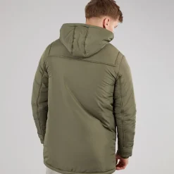 Indicode Herren Baltico Duffle Mantel Army