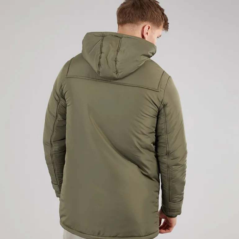 Indicode Herren Baltico Duffle Mantel Army