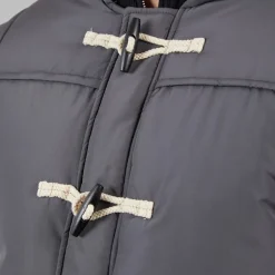 Indicode Herren Baltico Duffel Mantel Dunkelgrau Dk Grey