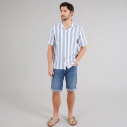 Indicode Herren Carlui Hemd Copen Blue