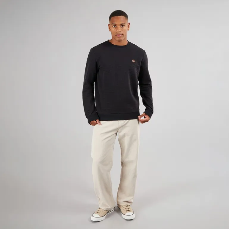 Indicode Herren Dash Sweatshirt Schwarz