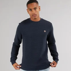 Indicode Herren Dash Sweatshirt Marineblau