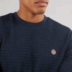 Indicode Herren Dash Sweatshirt Marineblau