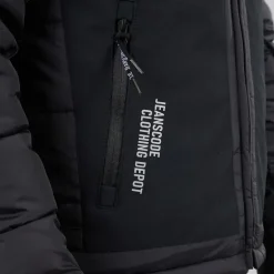 Indicode Herren Inechermann Kapuzen Bomberjacke Schwarz