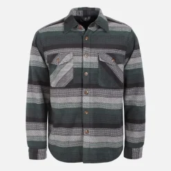 Indicode Herren Inlate Stepp Überhemd Castor Gray