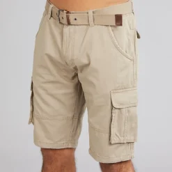 Indicode Herren Inmonroe Cargo Shorts Greige