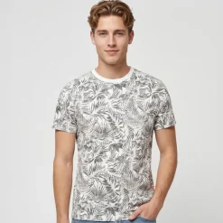 Indicode Herren Inpalme T-Shirts Weiß