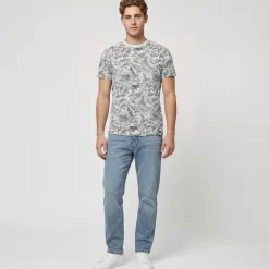 Indicode Herren Inpalme T-Shirts Weiß