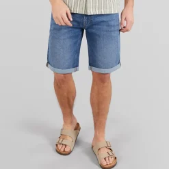Indicode Herren Kaden Shorts Medium Indigo