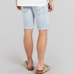 Indicode Herren Kaden Shorts Foam Blue