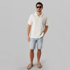 Indicode Herren Kaden Shorts Foam Blue