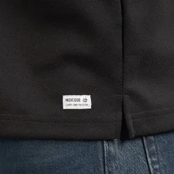 Indicode Herren Nello Reißverschluss Hemd Schwarz