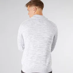 Indicode Herren Rufus Pullover Off White