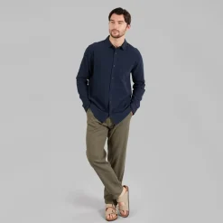 Indicode Herren Trypto Langarm Shirt Sky Captain