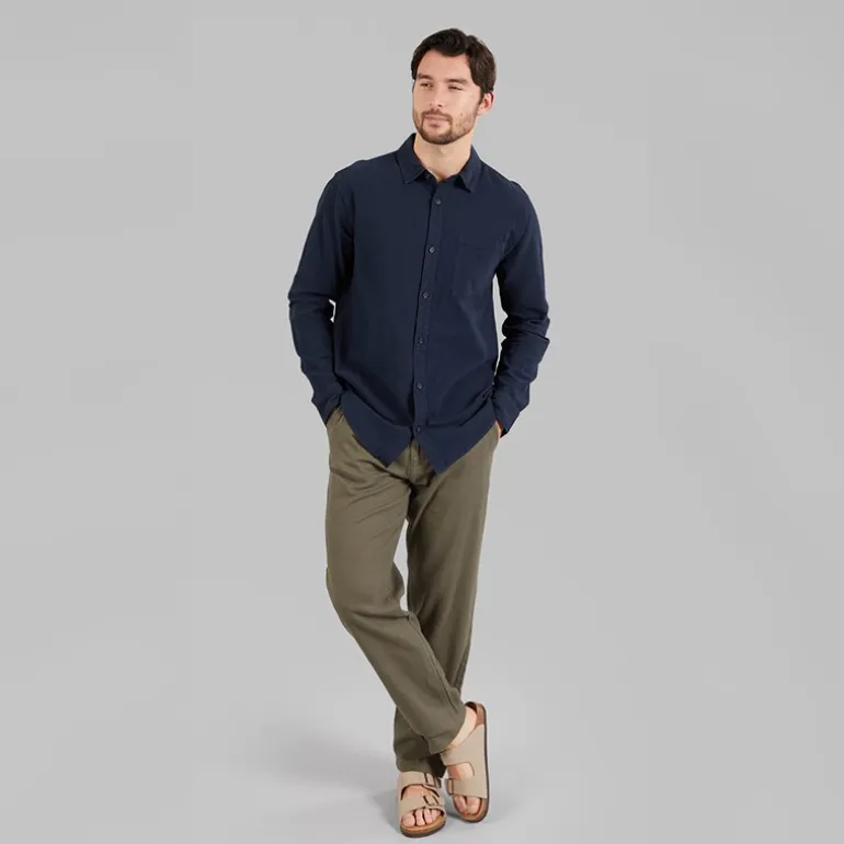 Indicode Herren Trypto Langarm Shirt Sky Captain