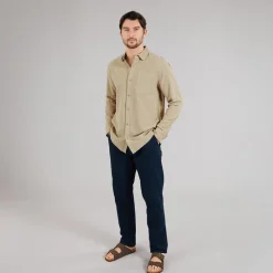 Indicode Herren Trypto Langarm Shirt Stone