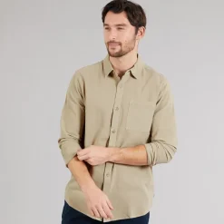 Indicode Herren Trypto Langarm Shirt Stone