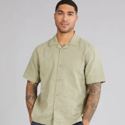 Indicode Herren Wellen Hemd Aloe