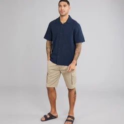 Indicode Herren Wellen Hemd Sky Captain