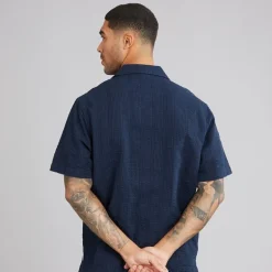 Indicode Herren Wellen Hemd Sky Captain