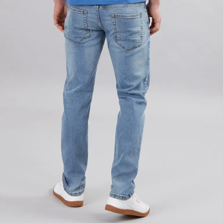 Indicode Jeans Herren Tony Regular Fit Blau Waschung