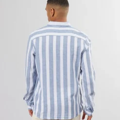 Indicode Langarmhemd Herren Indonuld Copen Blau