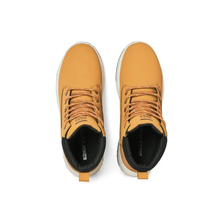 JACK & JONES Herren Alaska PU Nubuk Stiefel Honig