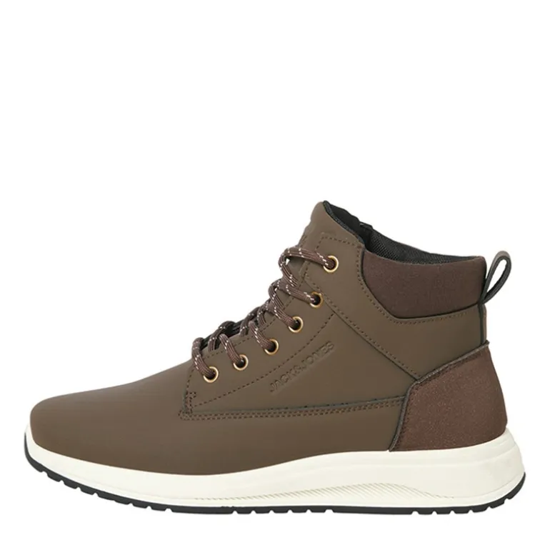 JACK & JONES Herren Alaska PU Nubuk Stiefel Cappuccino